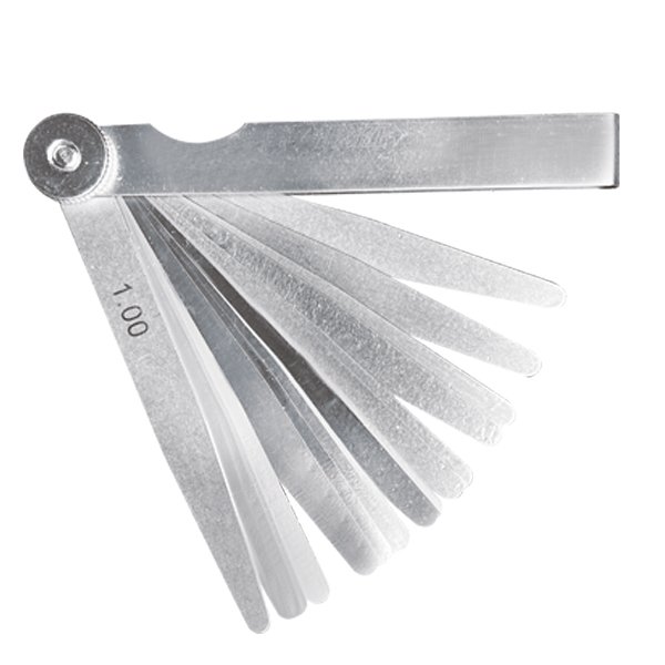 INSIZE 4602‑17 Baldsøker – 0.02–1.00 mm (17 blader)
