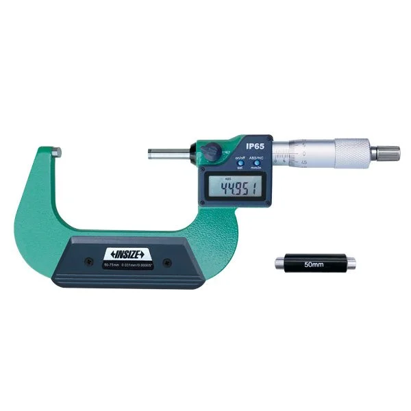 INSIZE DIGITALT MIKROMETER 50–75 MM (IP65) – 3101‑75A