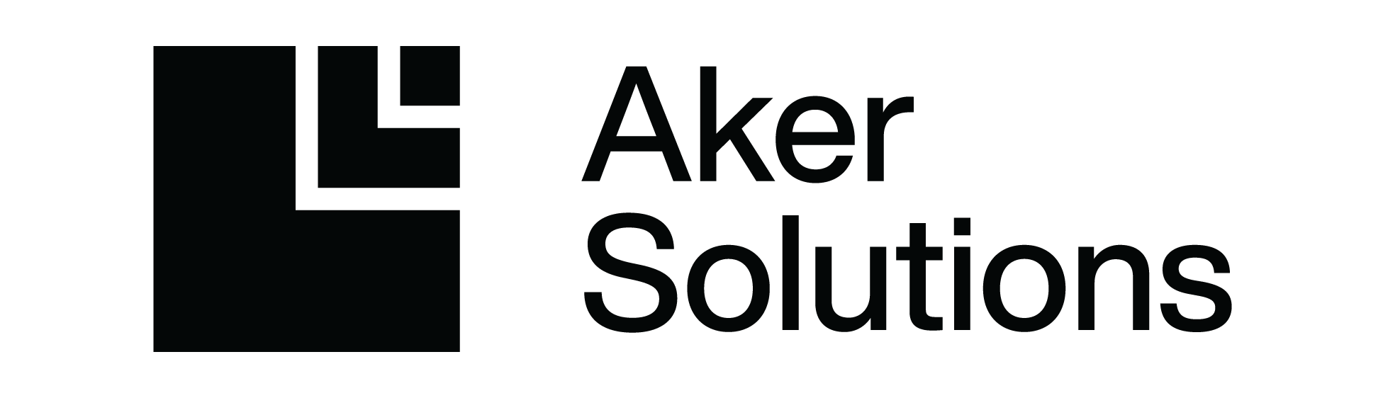 Aker Solutions logo – bruker av NDT‑referanseblokker.