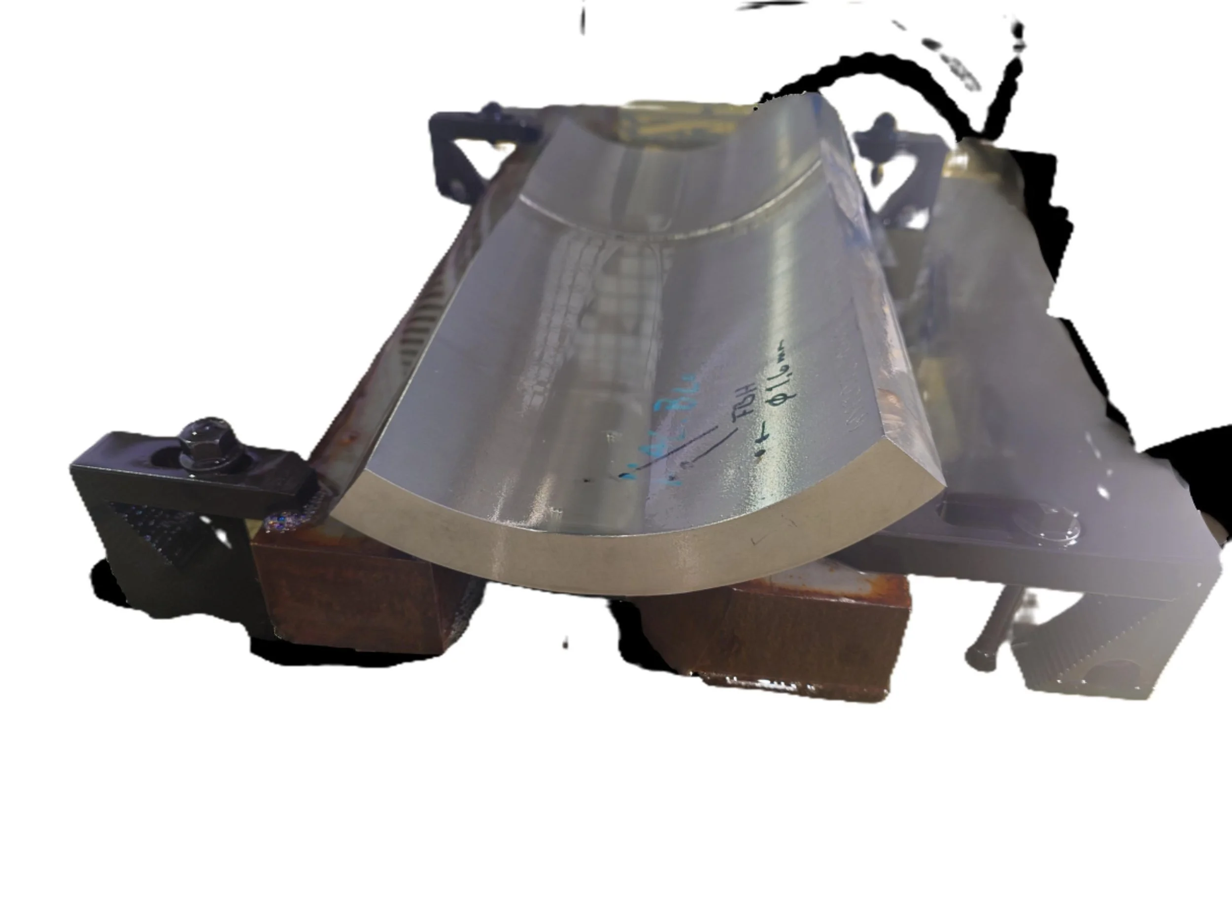 Rørsegment i rustfritt stål med SDH og FBH for ultralydtseting