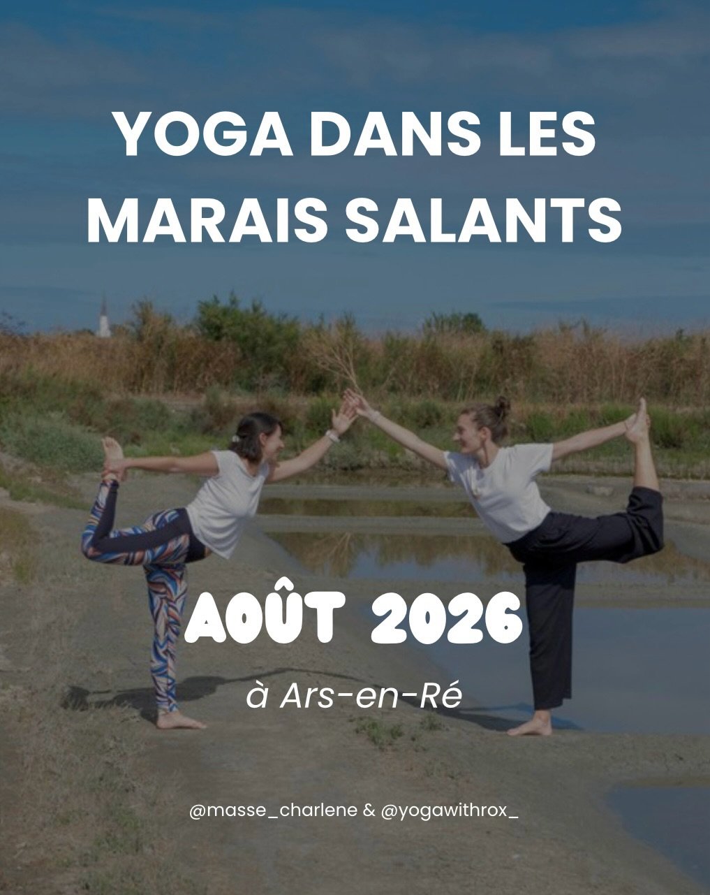Cours de yoga dans les marais - planning d&rsquo;ao&ucirc;t 🌾

Les cours de yoga au c&oelig;ur des marais se poursuivent tout au long du mois d&rsquo;ao&ucirc;t.

RDV tous les lundis matins pour pratiquer avec Charl&egrave;ne, et tous les vendredis 