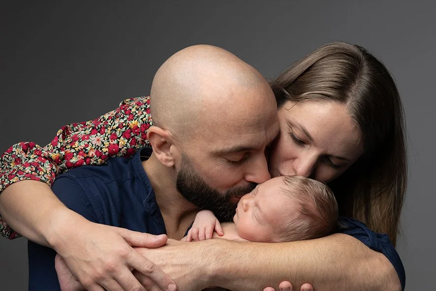 Portrait artistique de bébé réalisé en studio à Nantes