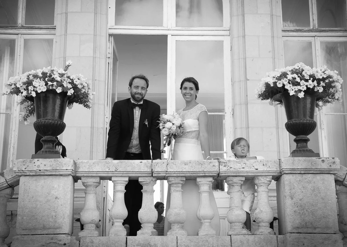 Reportage mariage noir et blanc près de Nantes 