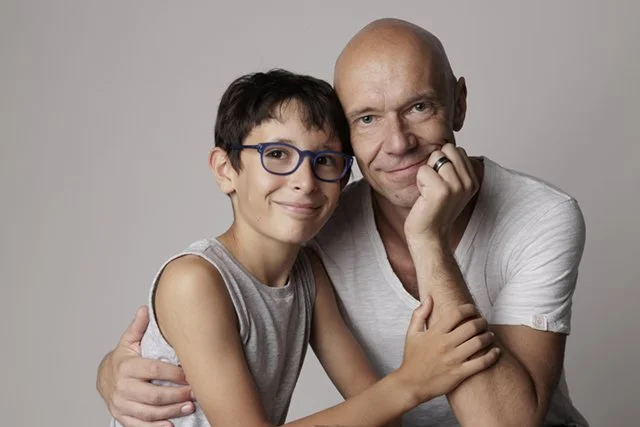 Portrait d'un papa et son garçon réalisé a Treillieres près de Nantes