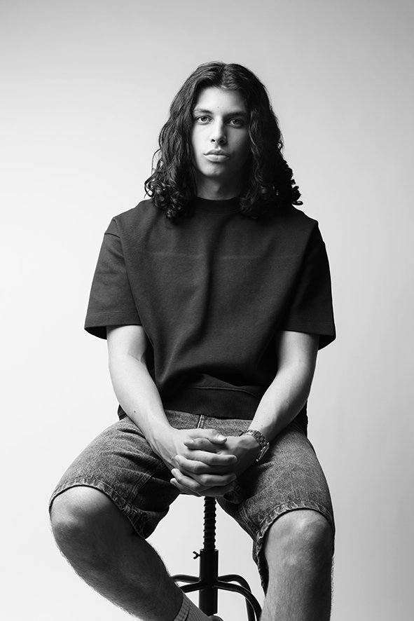portrait ado en nb réalisé pour un casting à Nantes