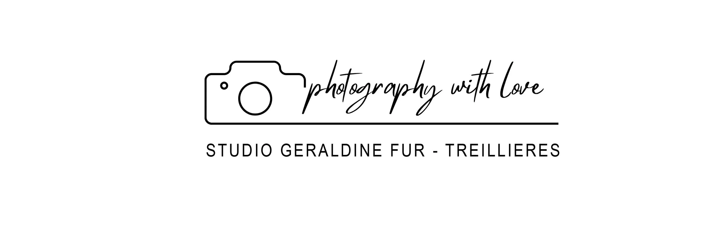 Logo d'un studio de photographienantais "STUDIO GERALDINE FUR - TREILLIERES".