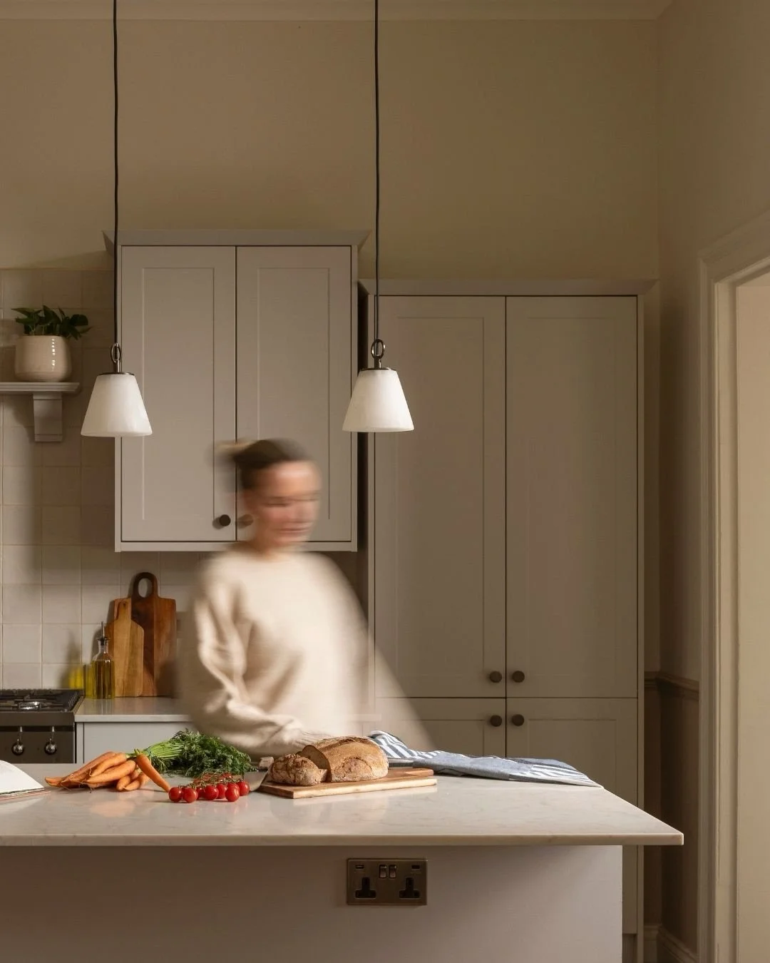 Morningside kitchen, before &amp; after 👀 

A complete rethink of what was here before.

We stripped the kitchen right back and rebuilt it around the way this family actually lives &mdash; more storage, better lighting, proper prep space and a much 