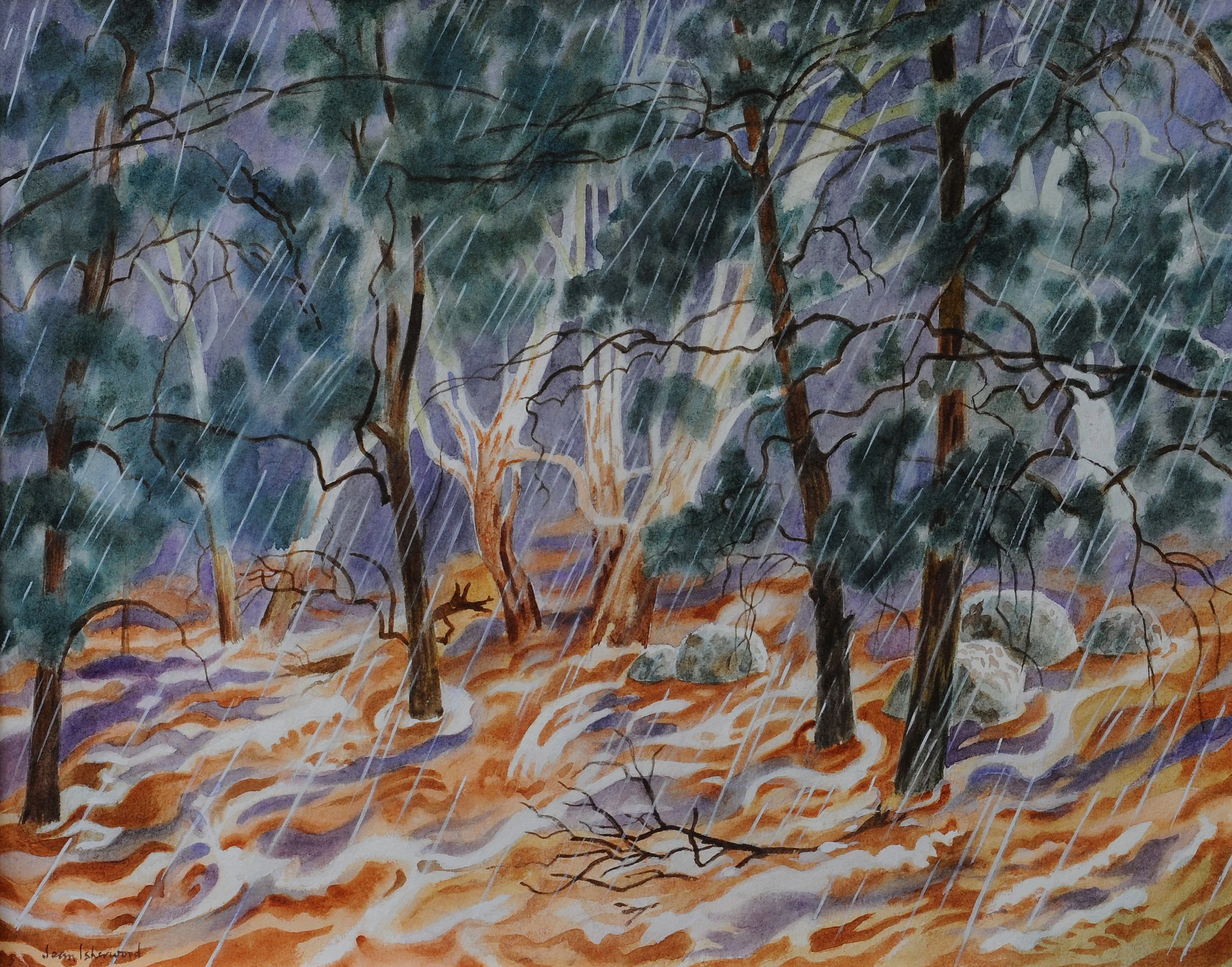 "And flooding rains" – McDonald River in flood, Moonbi hills, Bendemeer, NSW