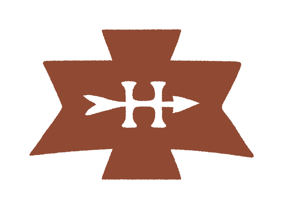A brown ribbon with a black Under Armour logo in the center.