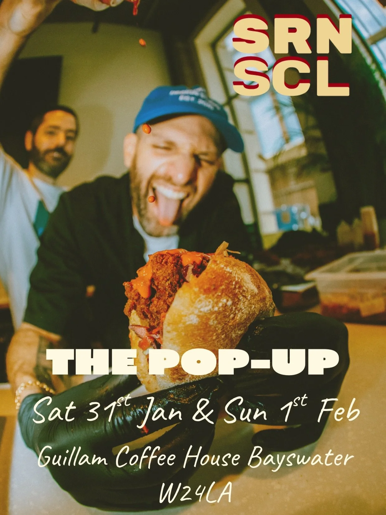 Sarnie Social x Guillam Coffee House 

@sarniesocial @guillamcoffeehouse 

The POP-UP - W2 4LA
The full stack menu on offer
🥪200 SARNIES A DAY🥪 - once they&rsquo;re gone, they&rsquo;re gone

Save the date
31/1 &amp; 1/2
7/2 &amp; 8/2