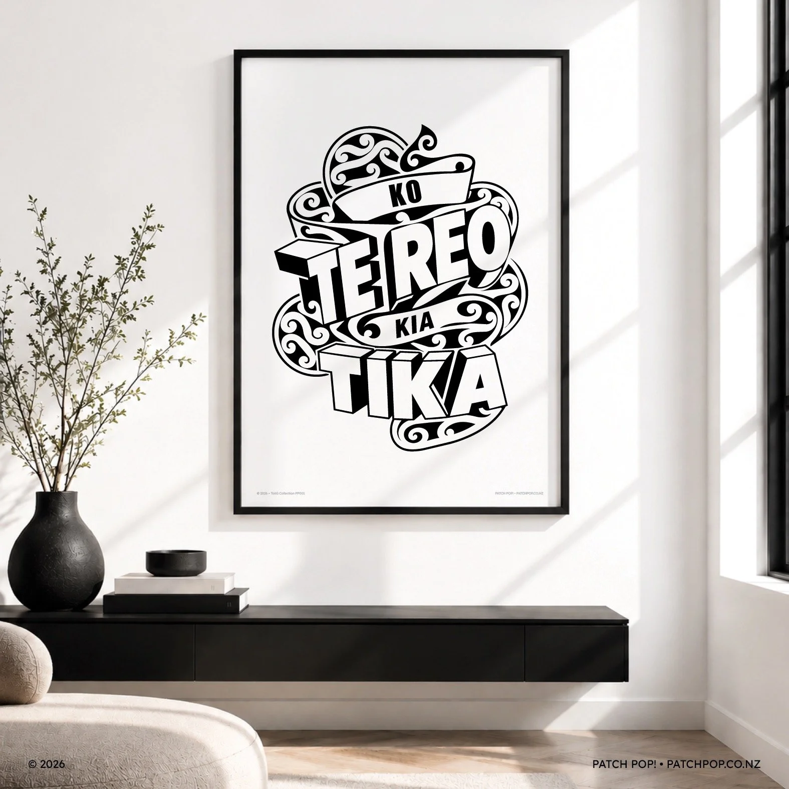 🎉
Ko te reo kia tika.
Ko te reo kia rere.
Ko te reo kia Māori.

Three bold typographic prints. One kaupapa.

A reminder that te reo Māori deserves to be spoken correctly, confidently, and authentically. Not just seen on the wall, but lived, heard, a