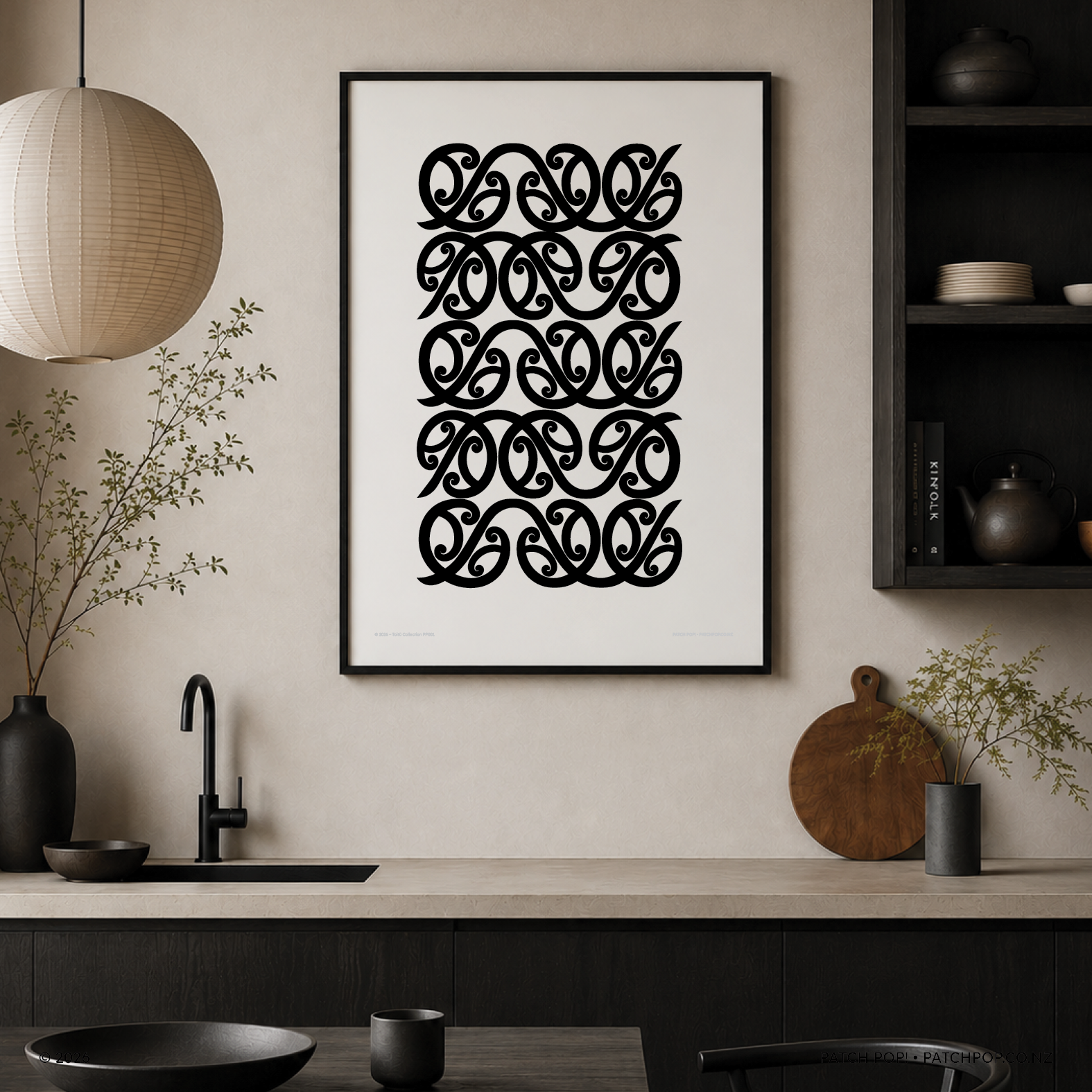 Patch pop - decor poster - maori pattern
