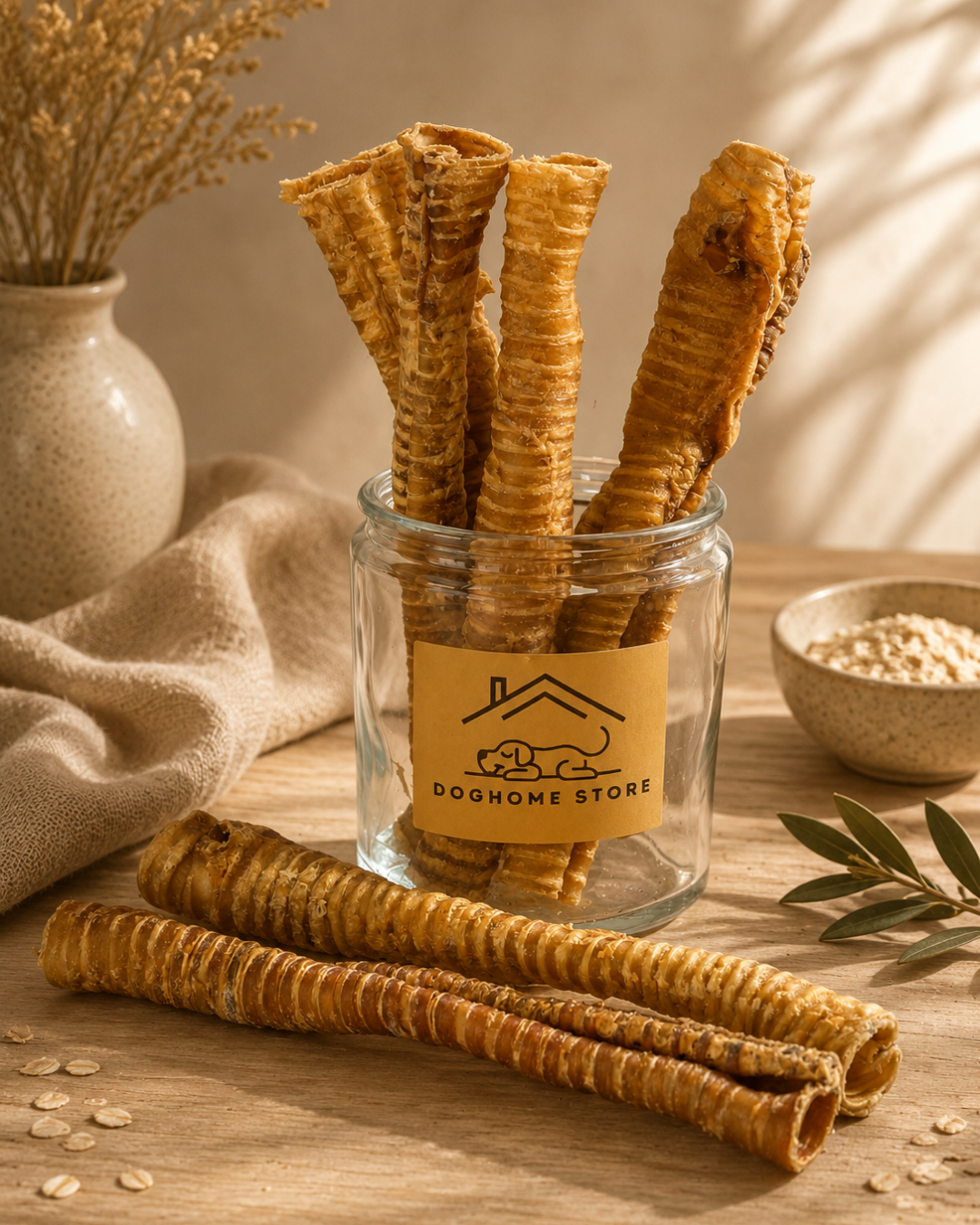 Natural Dog Treats – Long Trachea (Mixed 15-40cm)