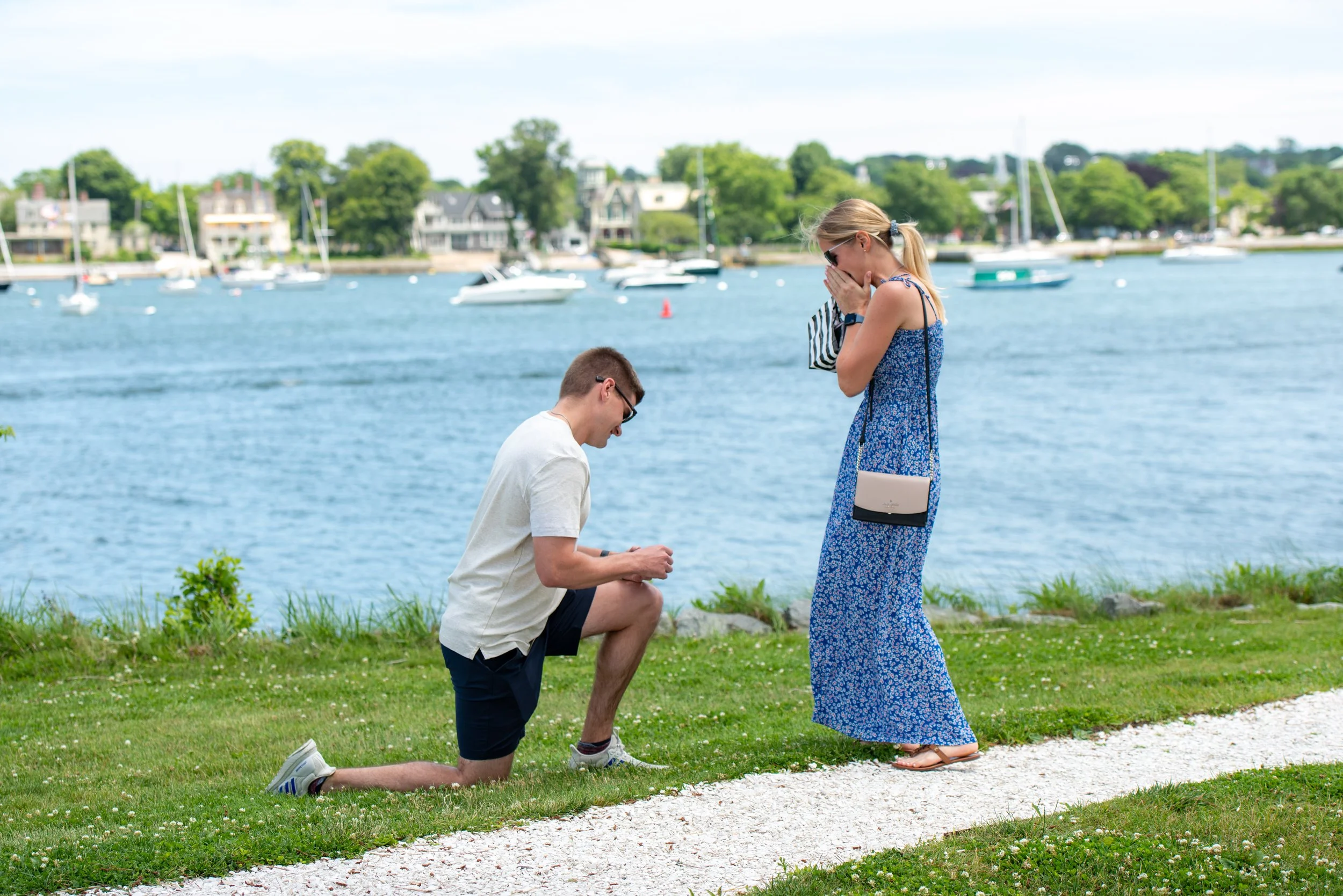 Surprise Engagement Proposal, Goat Island, Newport