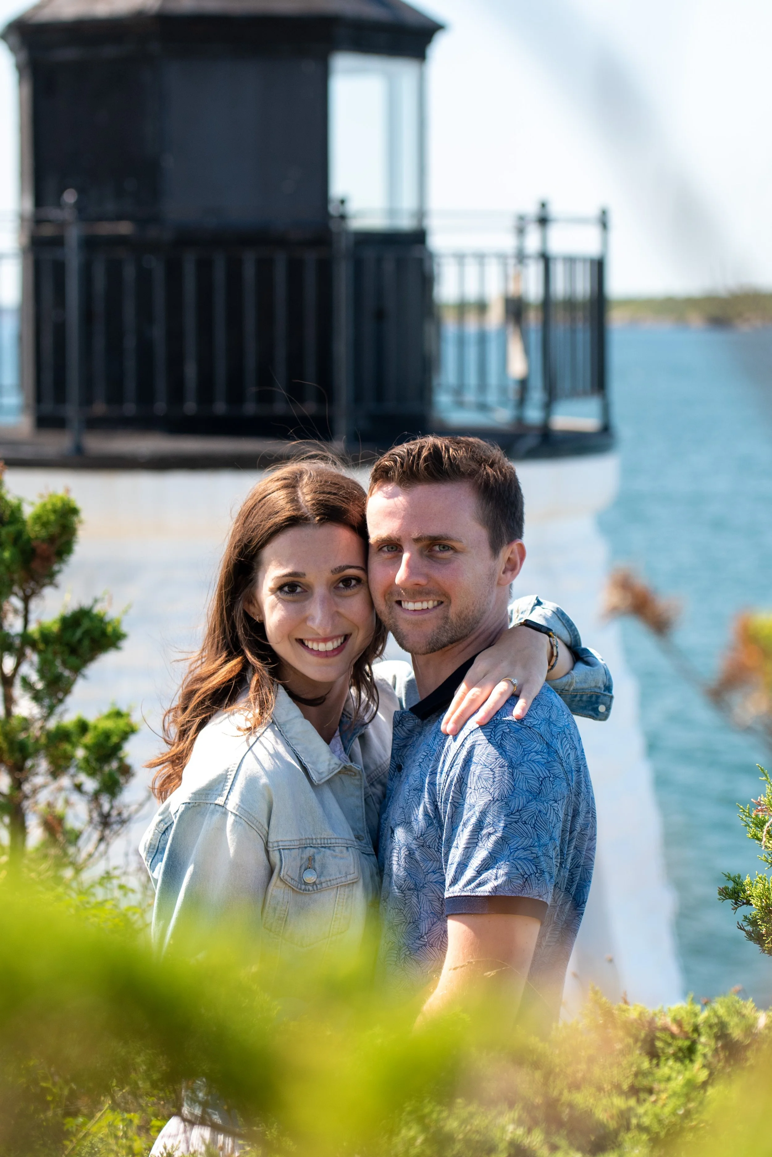 Inn at Castle Hill, Newport, surprise proposal engagement session