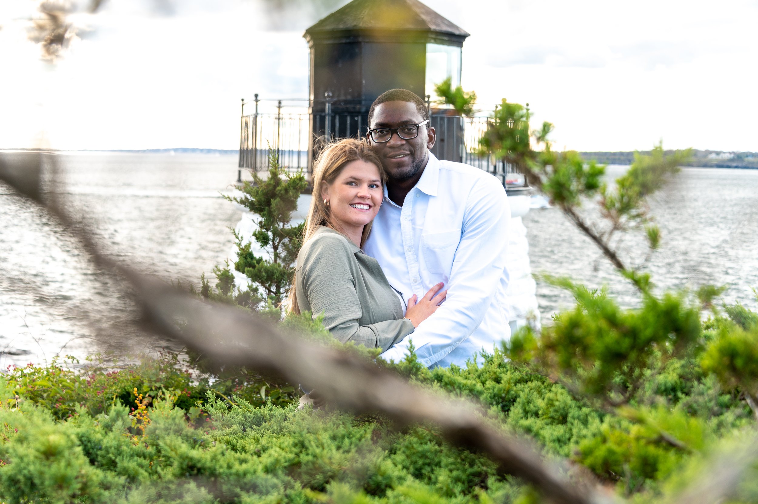 Surprise Engagement Proposal, Castle Hill Lighthouse, Newport