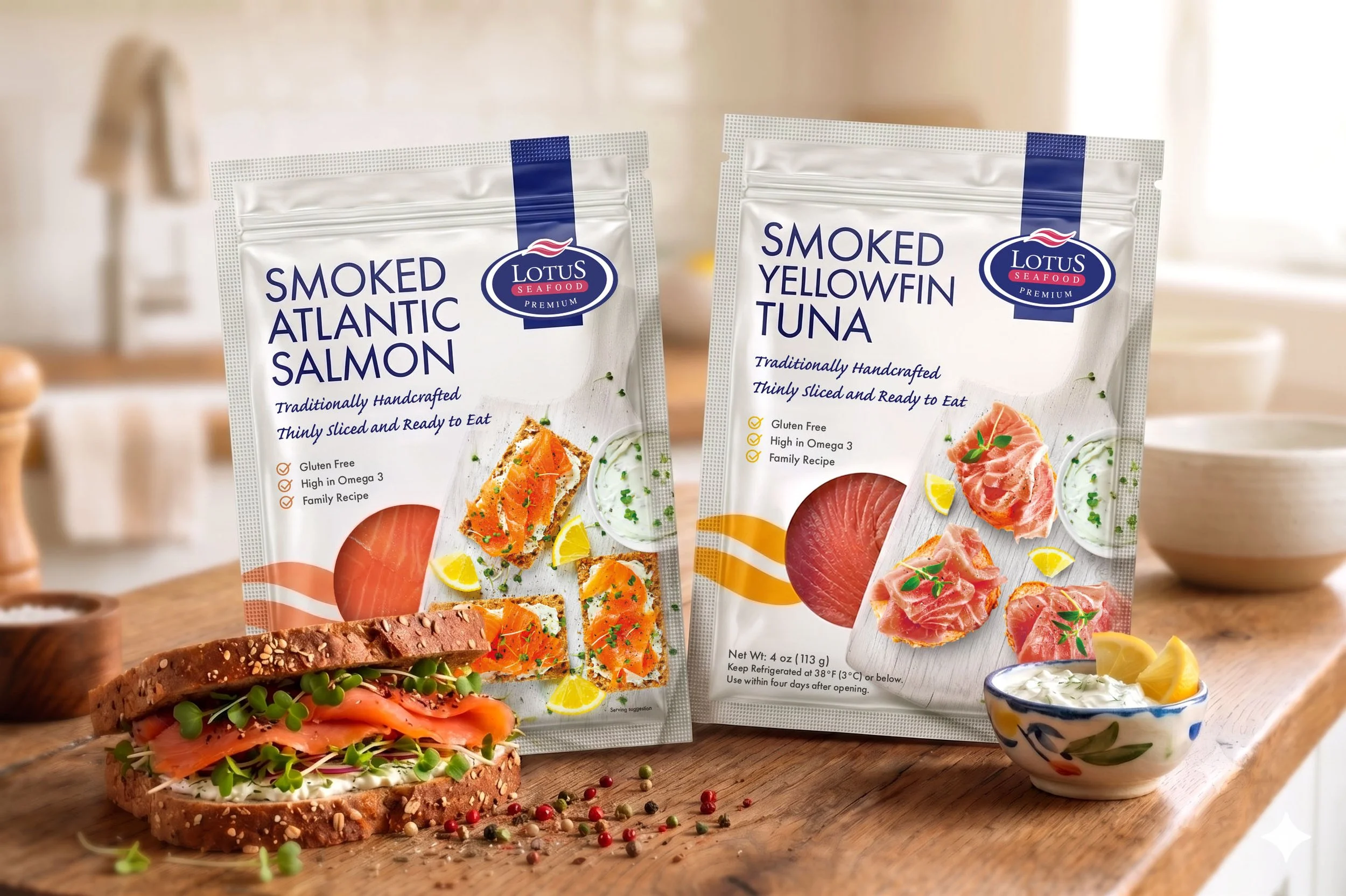 Lotus Smoked Salmon & Tuna