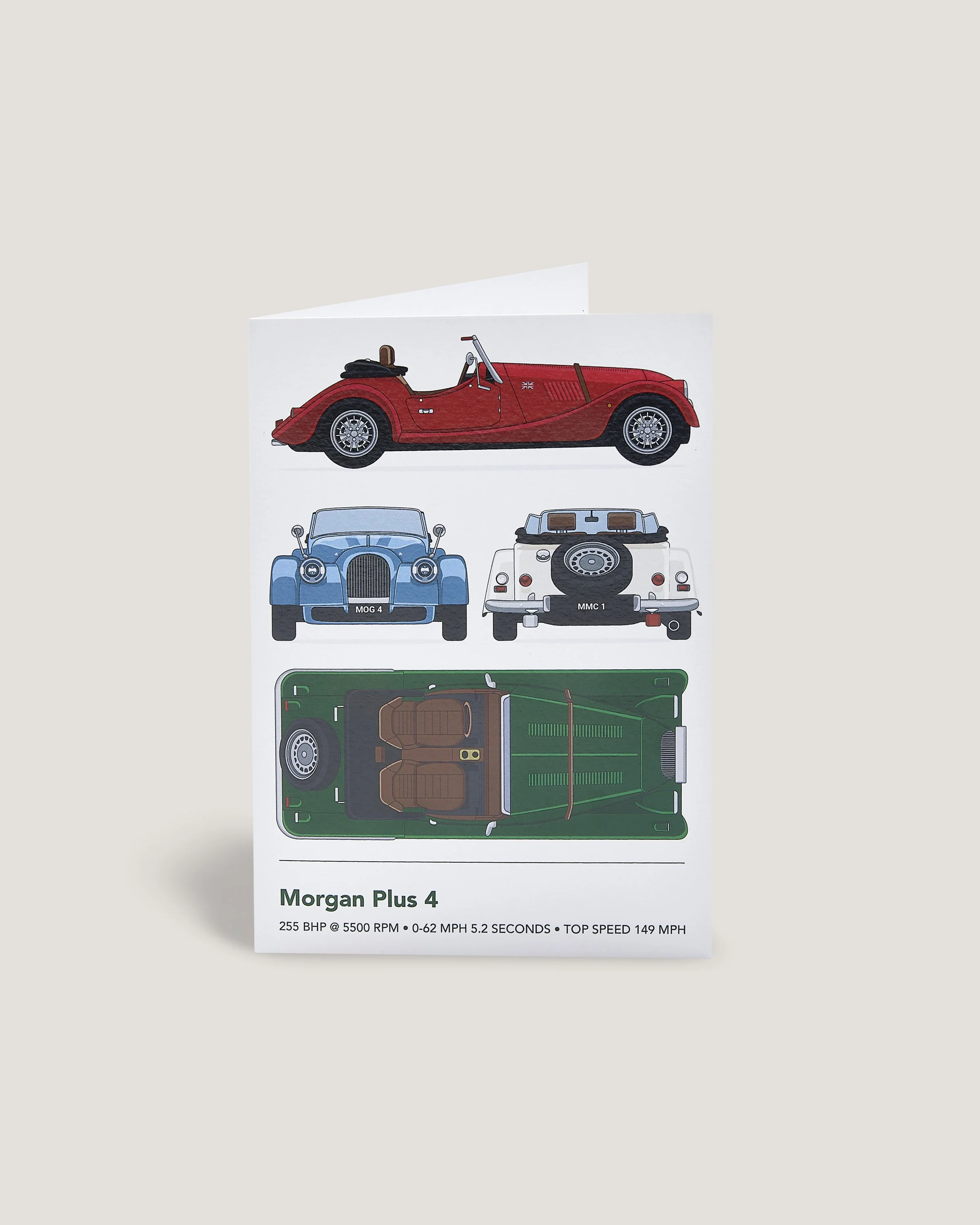 Plus Four Greeting Card