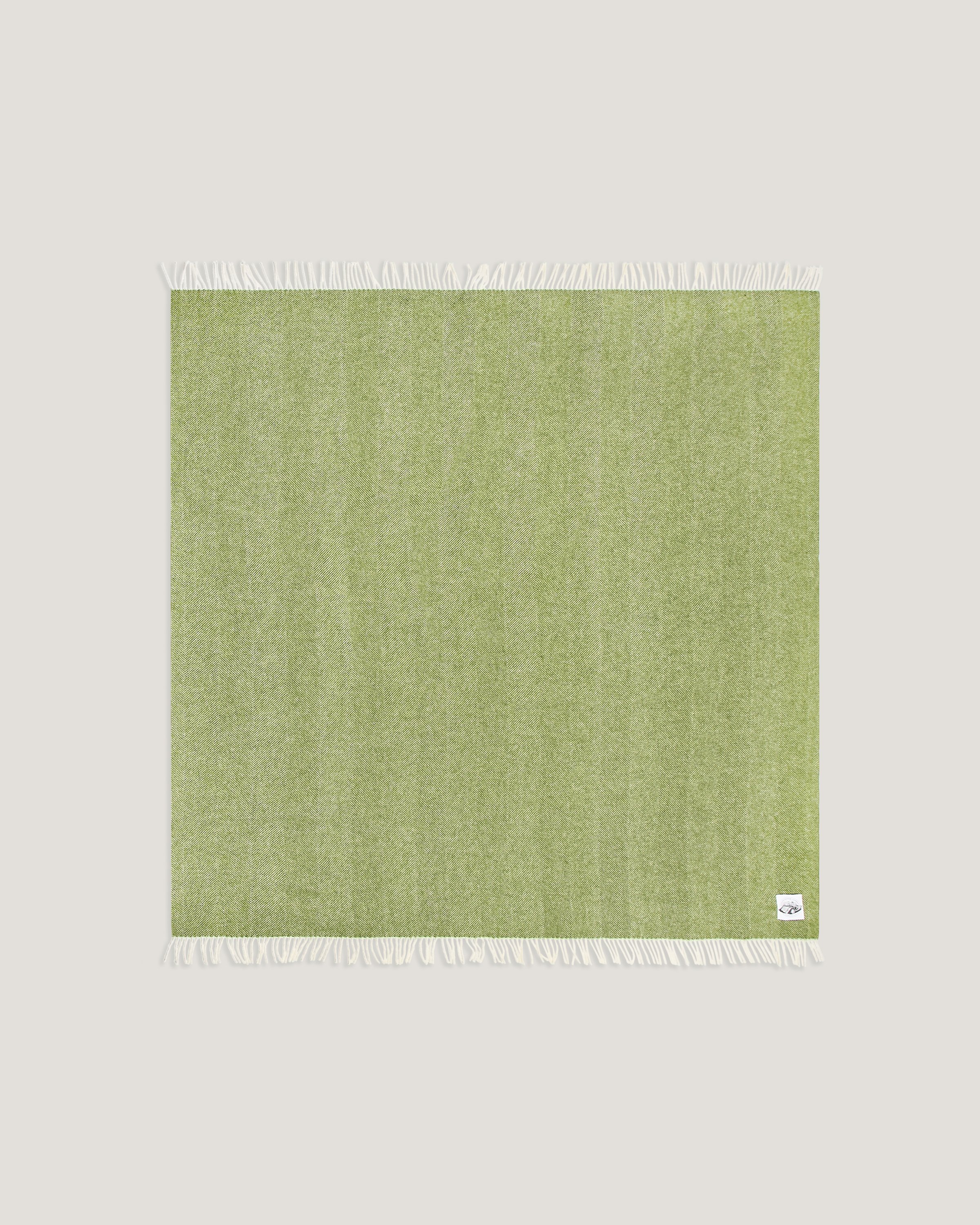 Herringbone Throw in Green
