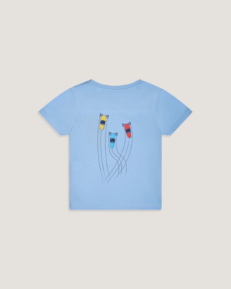 Kids Tracks T-shirt Light Blue