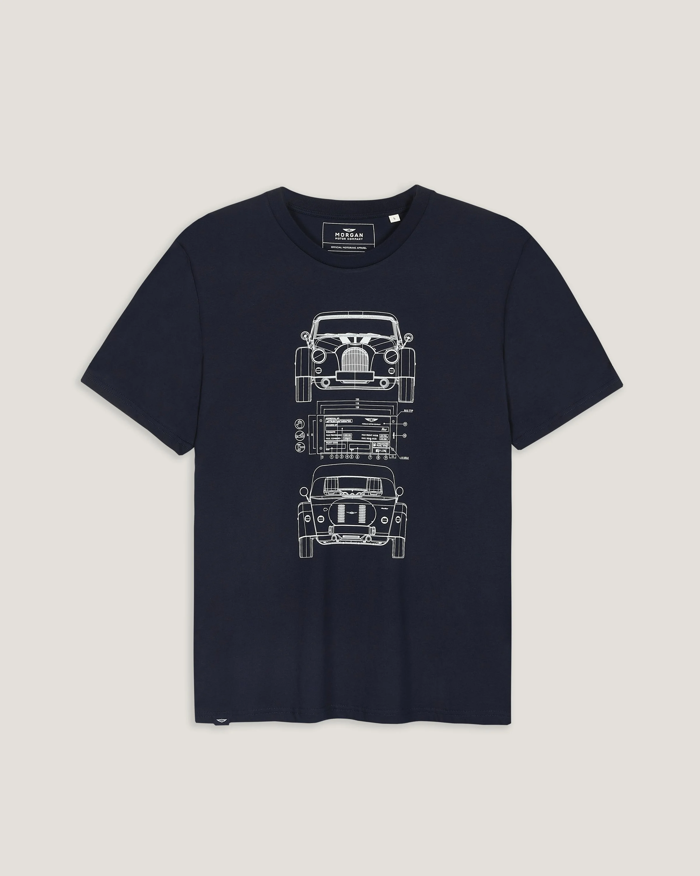 Plus Four Blueprint Men's T-Shirt