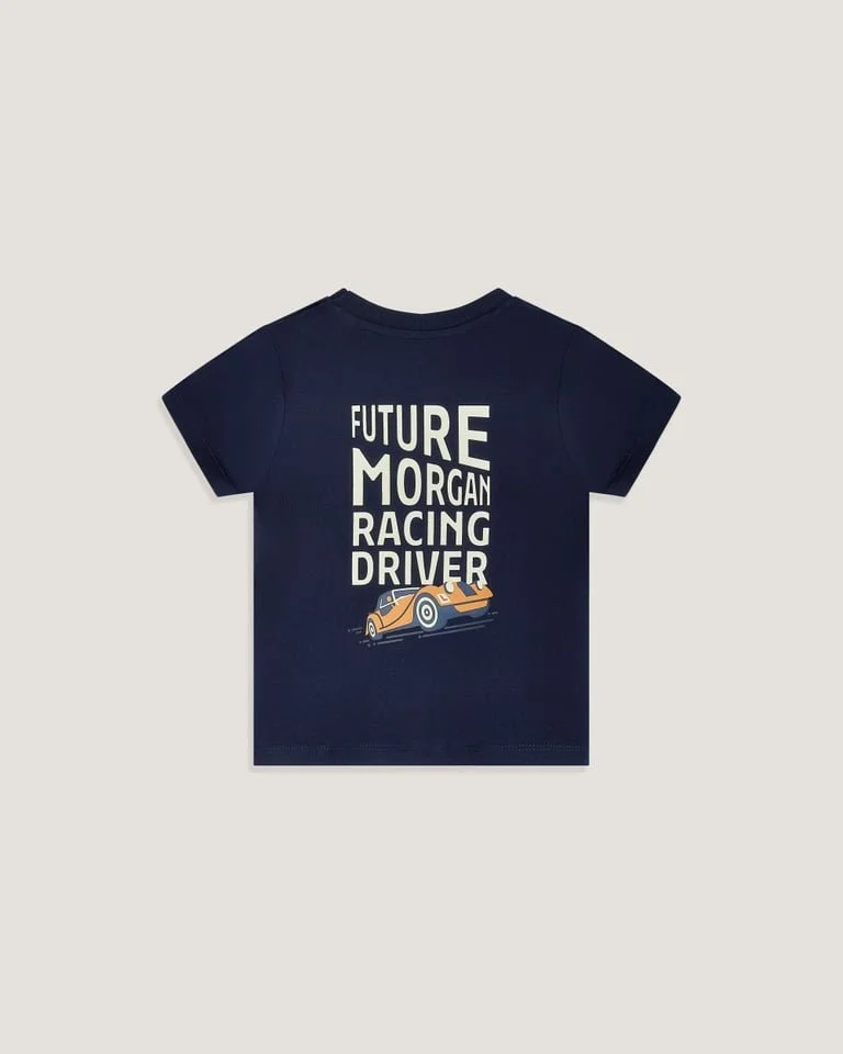 Kids Racing Driver T-shirt Navy