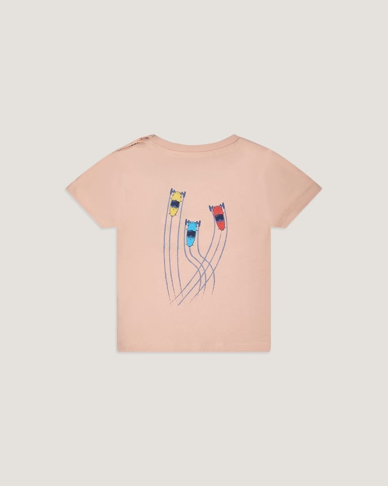 Kids Tracks T-shirt Peach