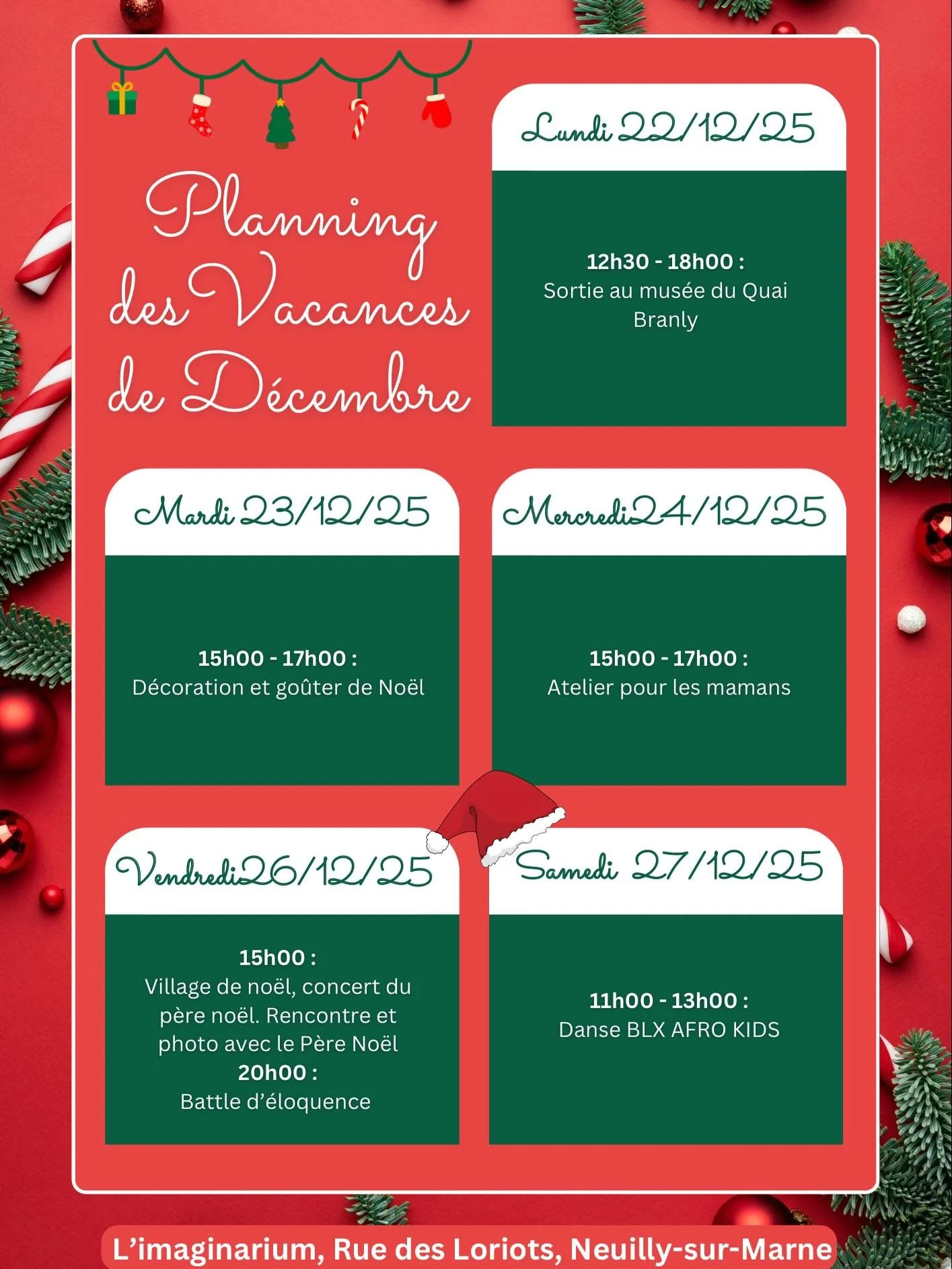 ✨Ouverture des inscriptions pour les vacances d&rsquo;hiver ! ☃️Venez partager et vivre avec nous des moments magiques pour cl&ocirc;turer l&rsquo;ann&eacute;e 2025 et commencer l&rsquo;ann&eacute;e 2026 comme il se doit. 🎁✨

#no&euml;l #vacancesdhi