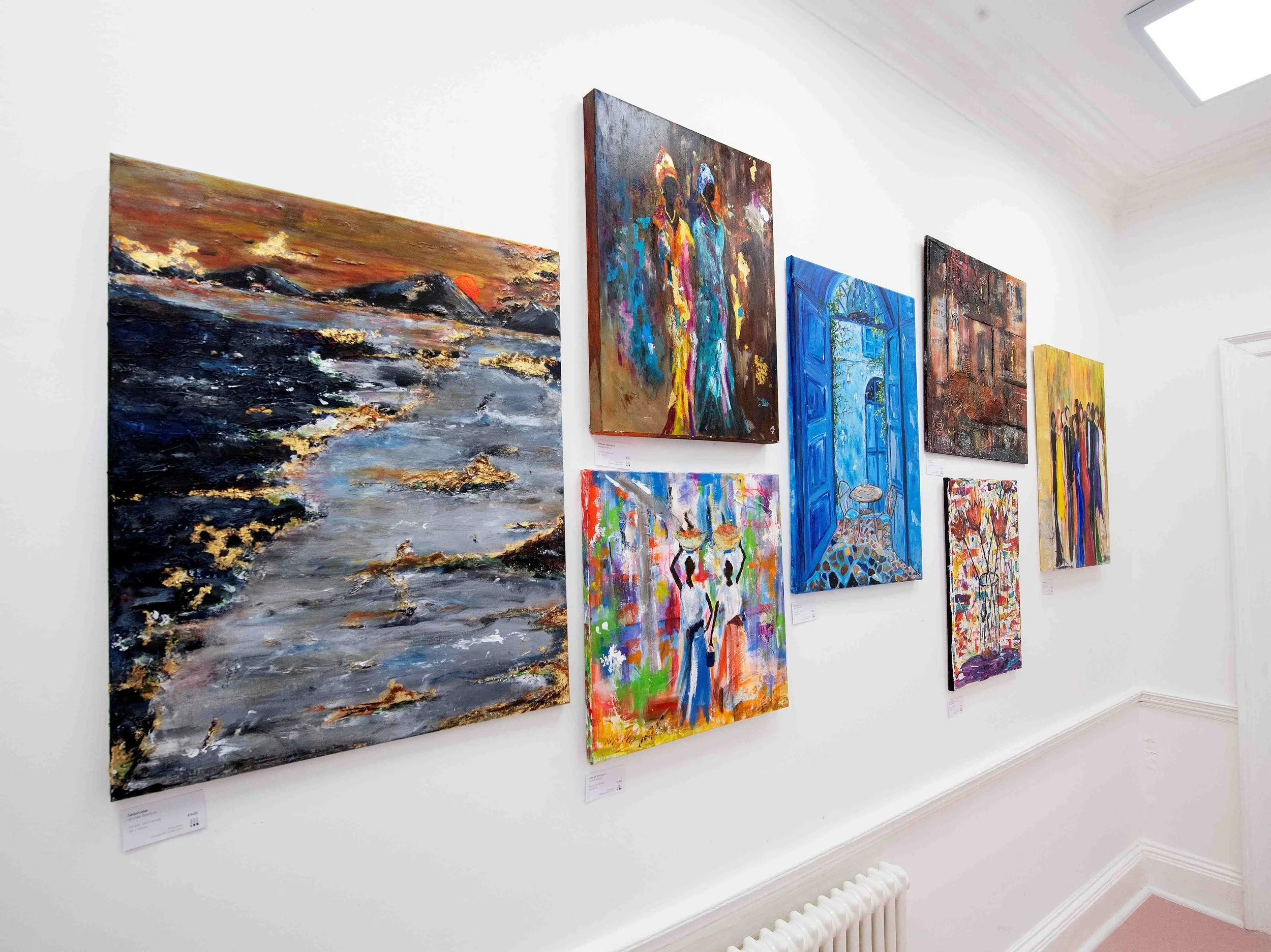 Artwork displayed in the corridors of Chase Lodge Hospital, reflecting the welcoming environment of the facility