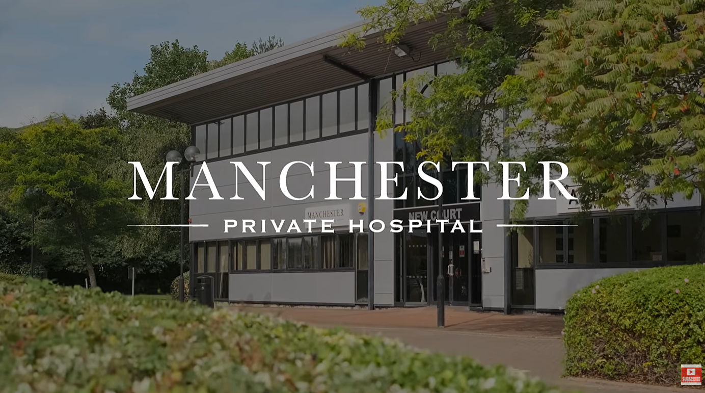 Exterior of Manchester Private Hospital, a leading private healthcare facility where Mr Nicholas Morris performs gynaecological consultations and procedures
