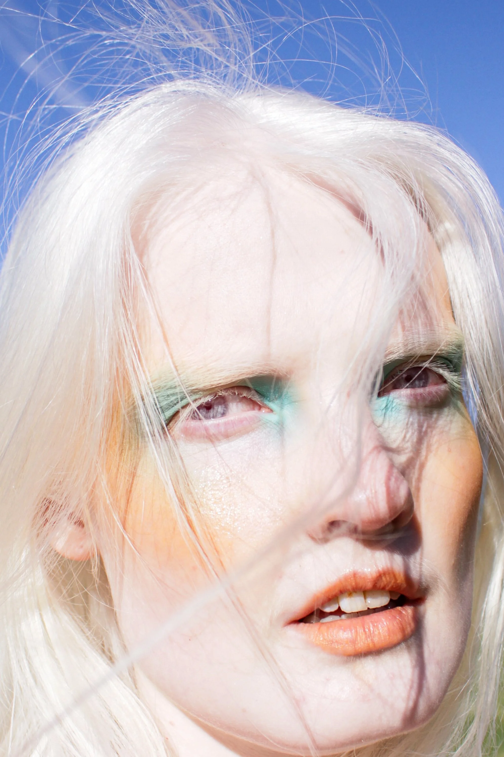 Girl - Weather. Editorial.