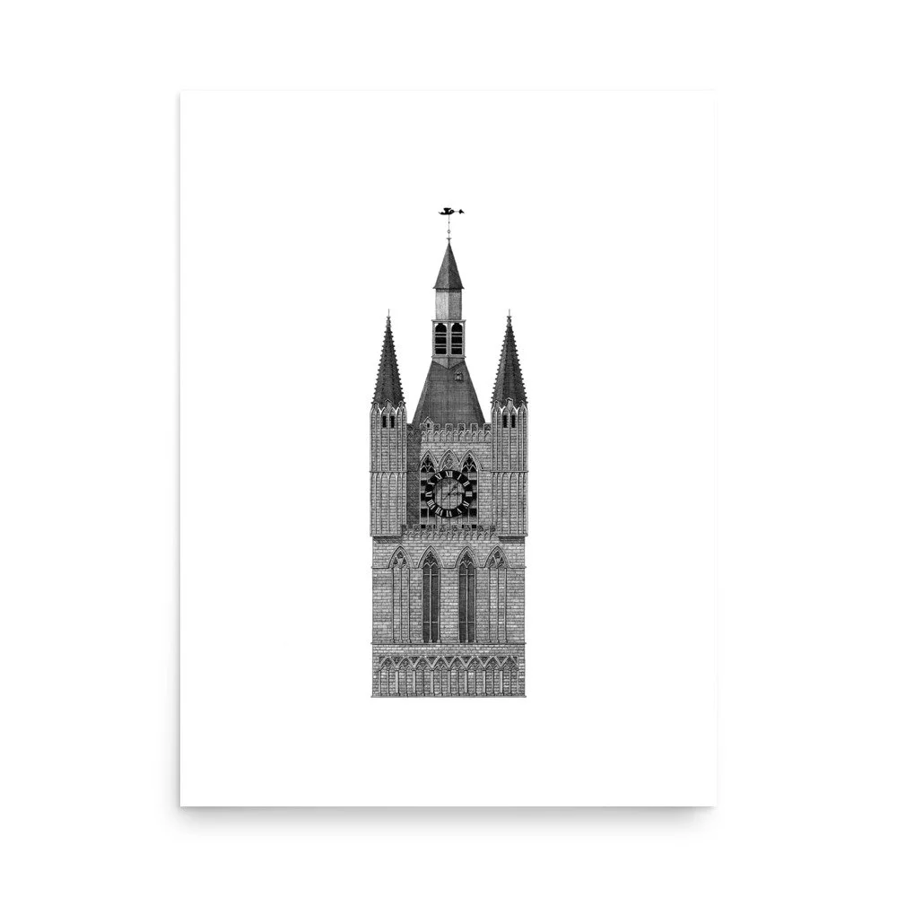 Ypres Cloth Hall Illustration