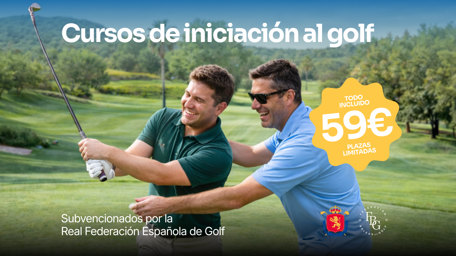 Aprende golf desde cero por solo 59 € con el programa “Vive el Golf”
