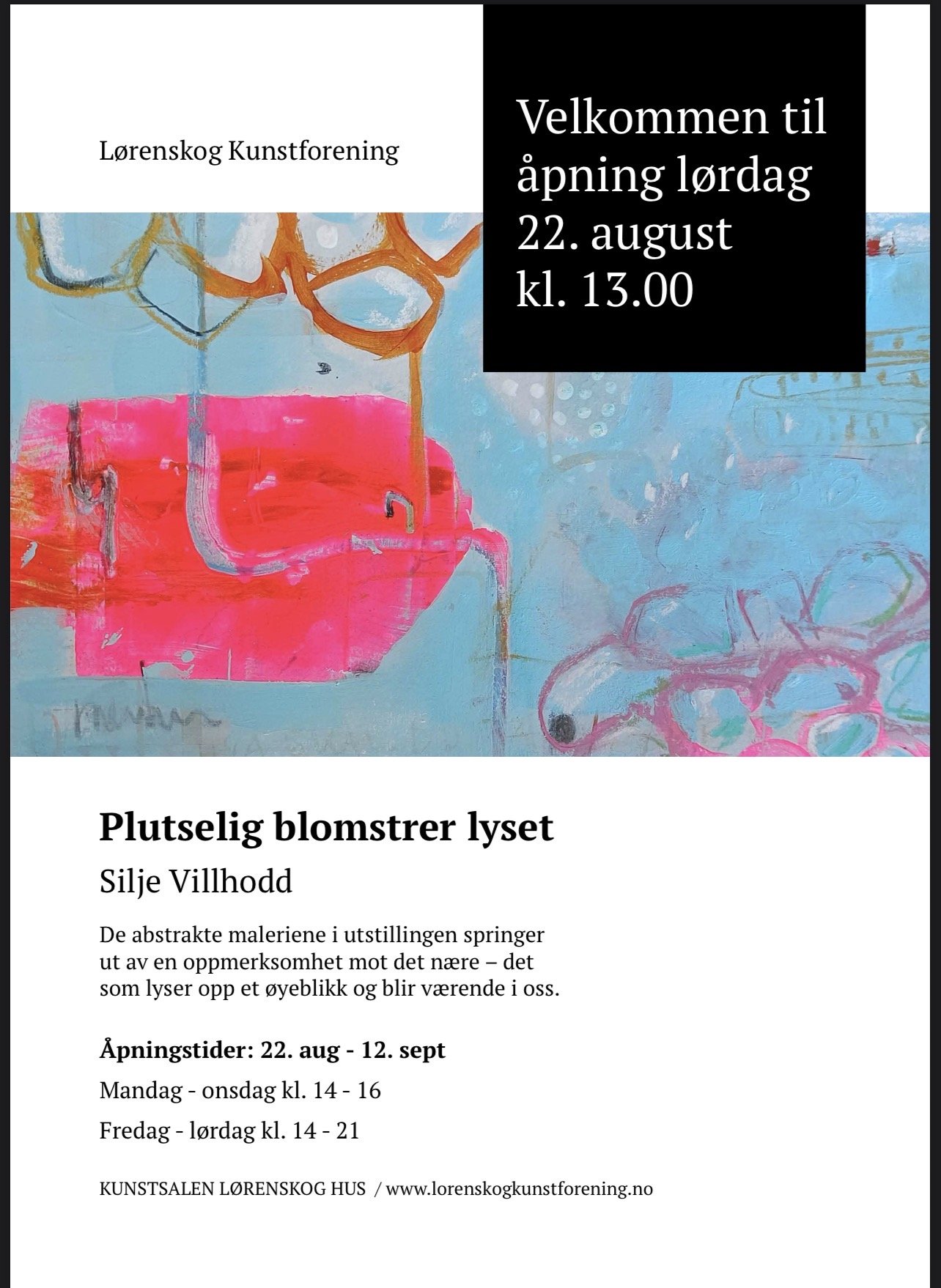 Silje Villhodd Plutselig Blomstrer Lyset