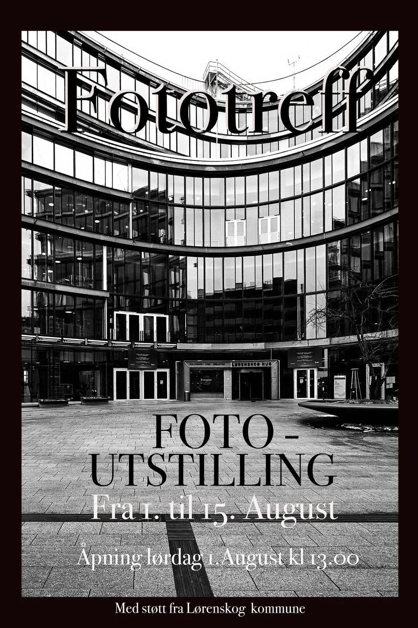 Fotografi utstilling egne medlemmer.