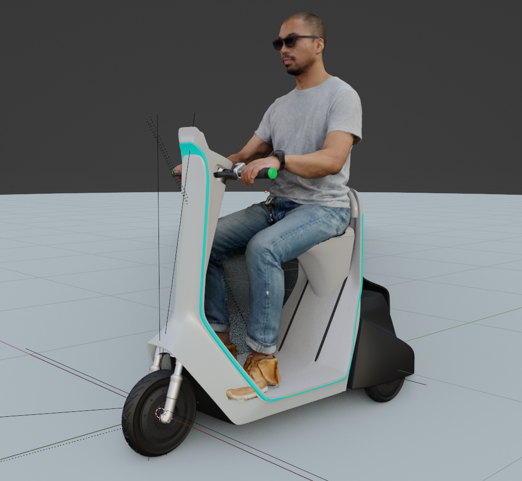 3D scanned self to mockup the size 