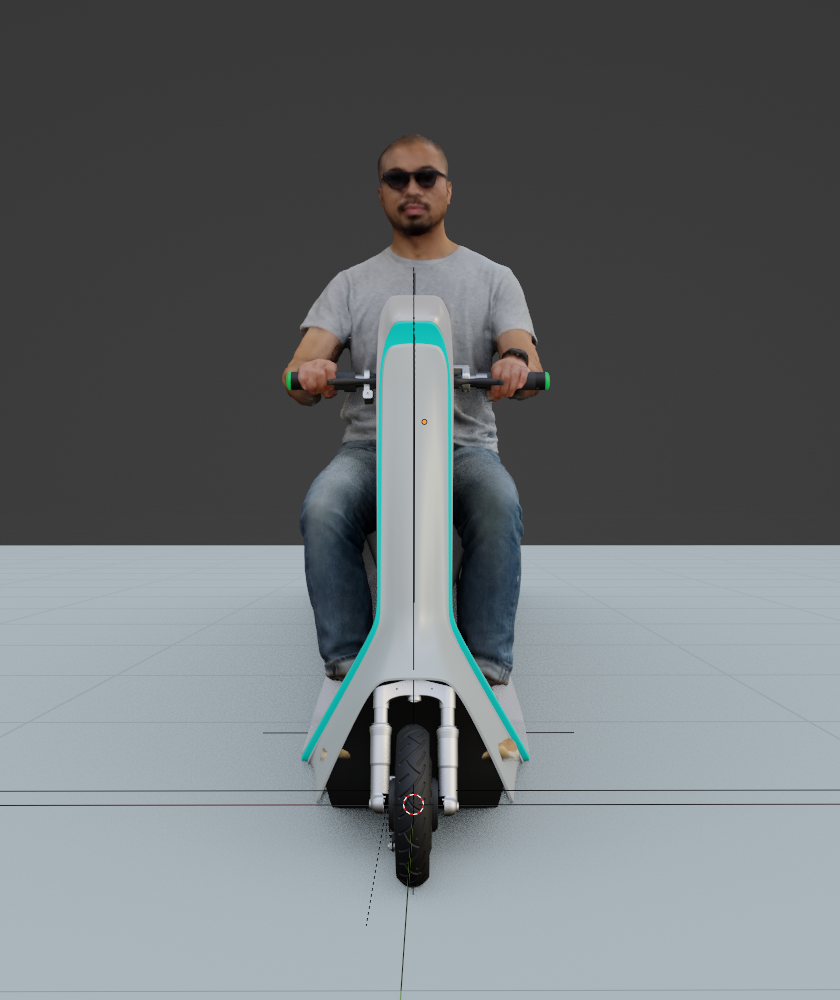 simulation of the width of the body