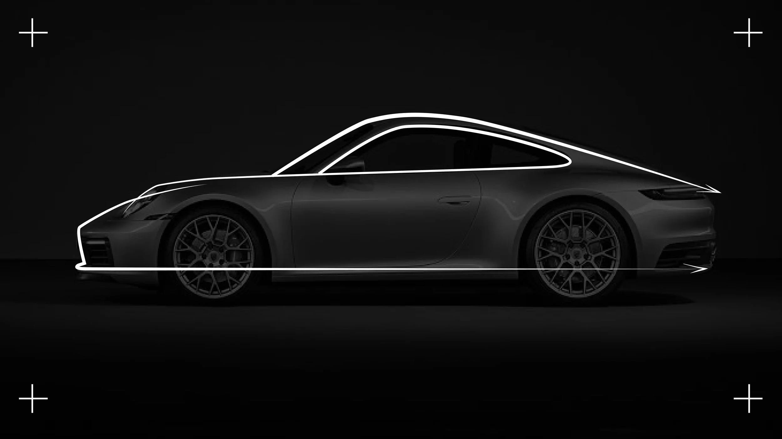 iconic sloping roof line silhouette