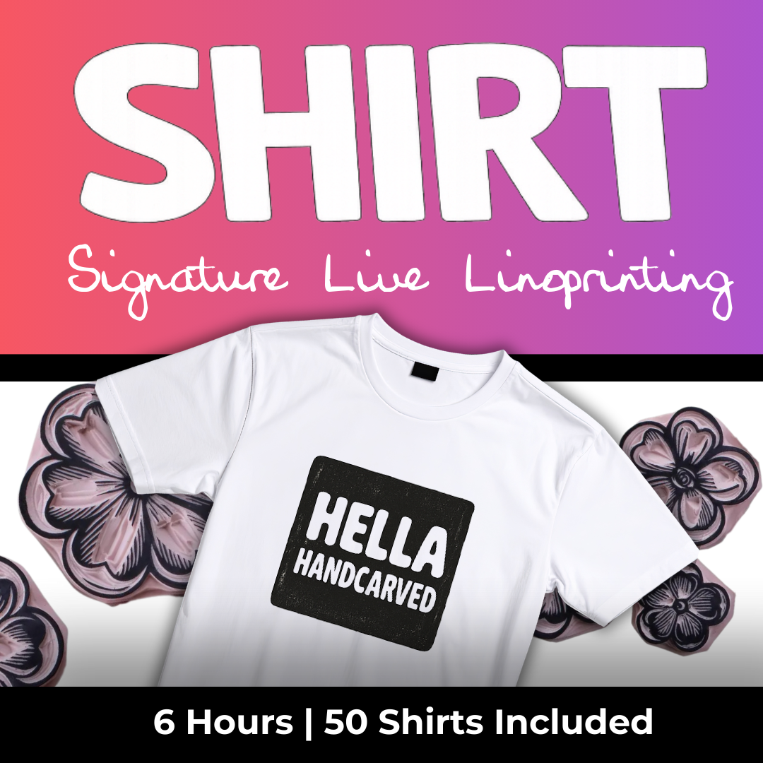 Signature T-Shirt Activation (6 Hours, 50 Shirts Included)