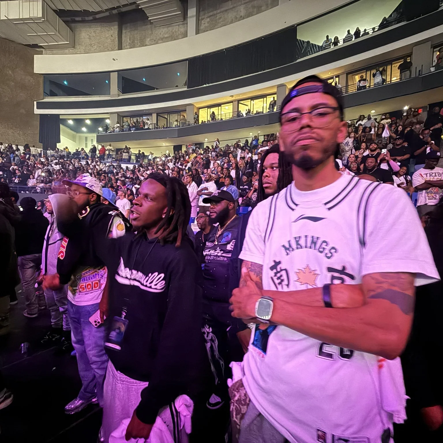 DaQuan with his cousin Jaheim at J. Cole’s The Fall-Off tour.