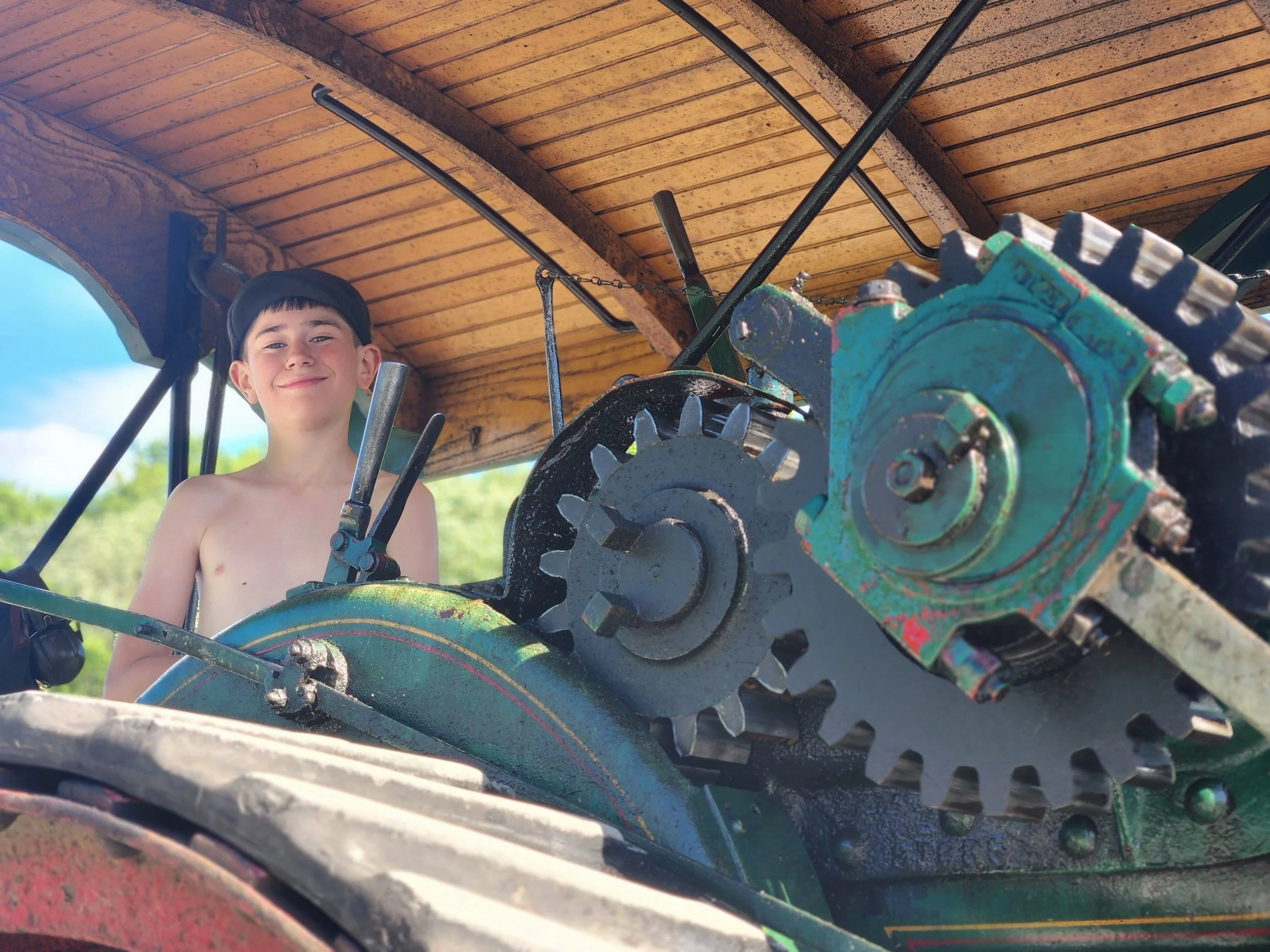 Our youngest driver, George, 10