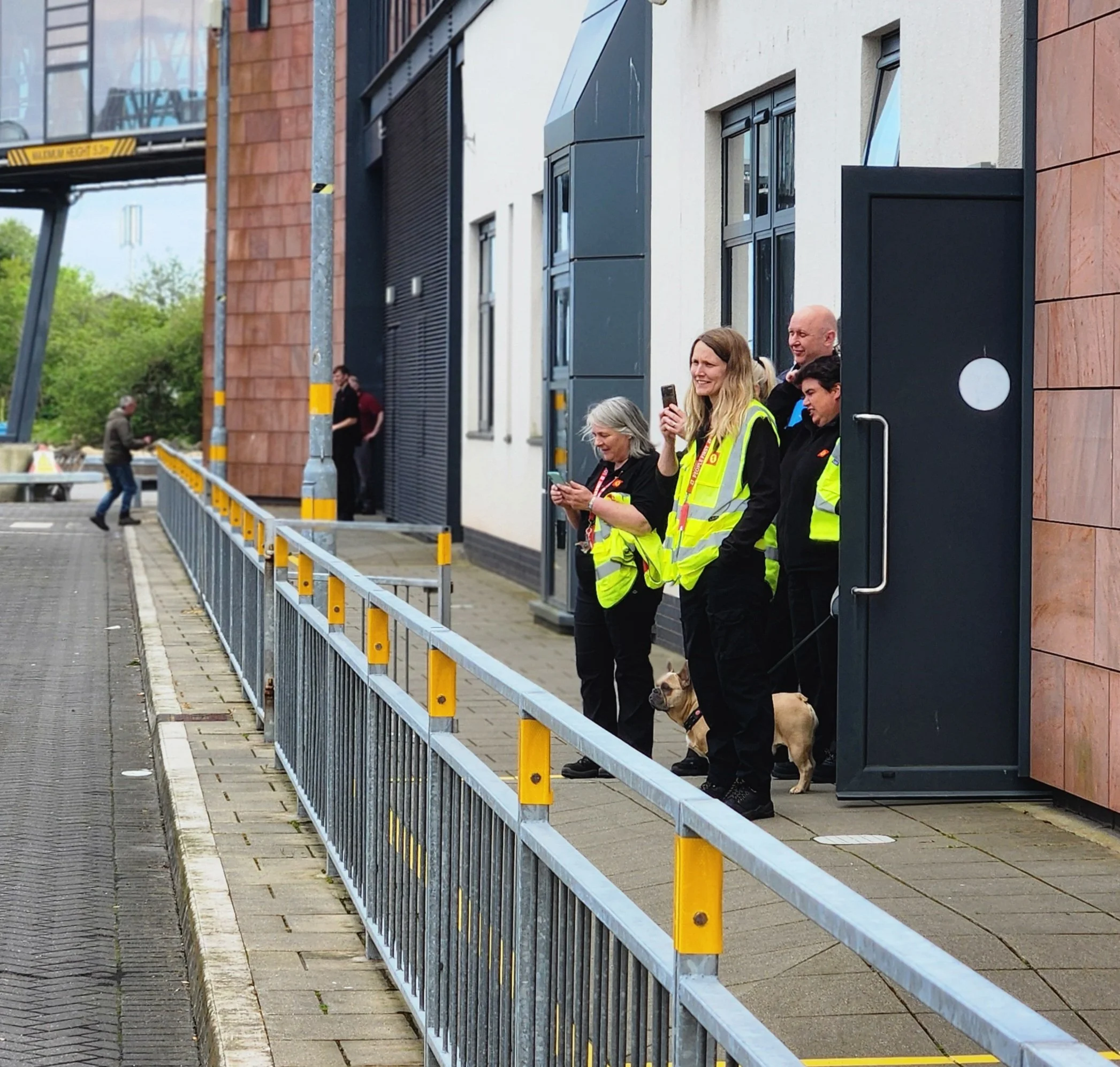 The Calmac crew came to watch
