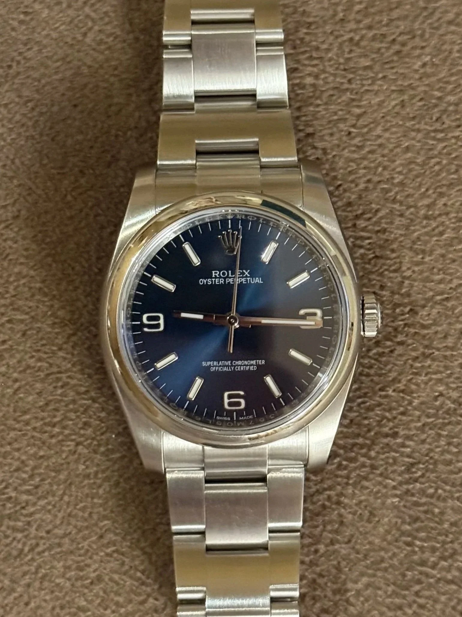 Rolex Oyster Perpetual 116000 - Blue Explorer Dial