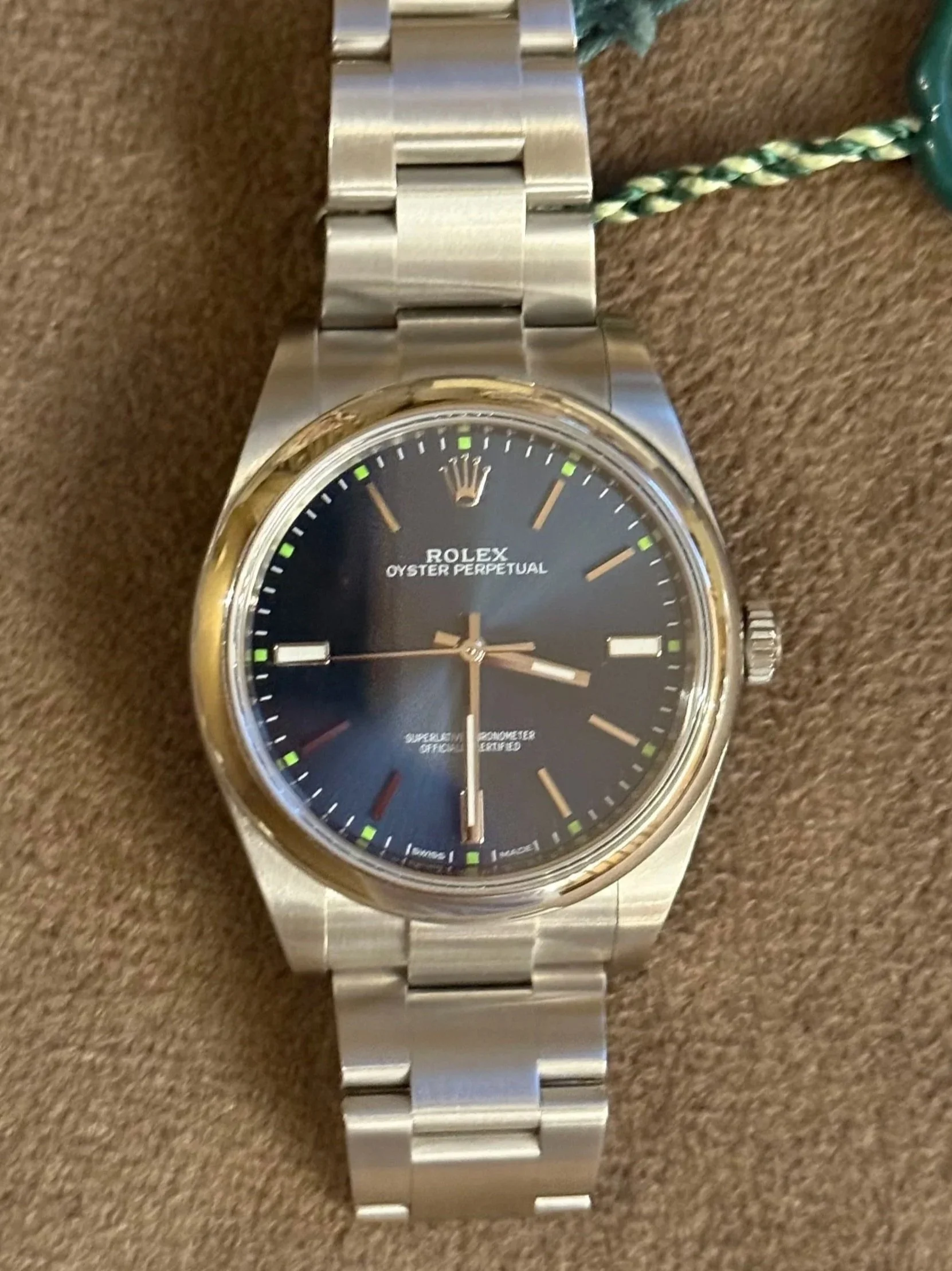Rolex Oyster Perpetual 114300 - 39mm Blue Dial
