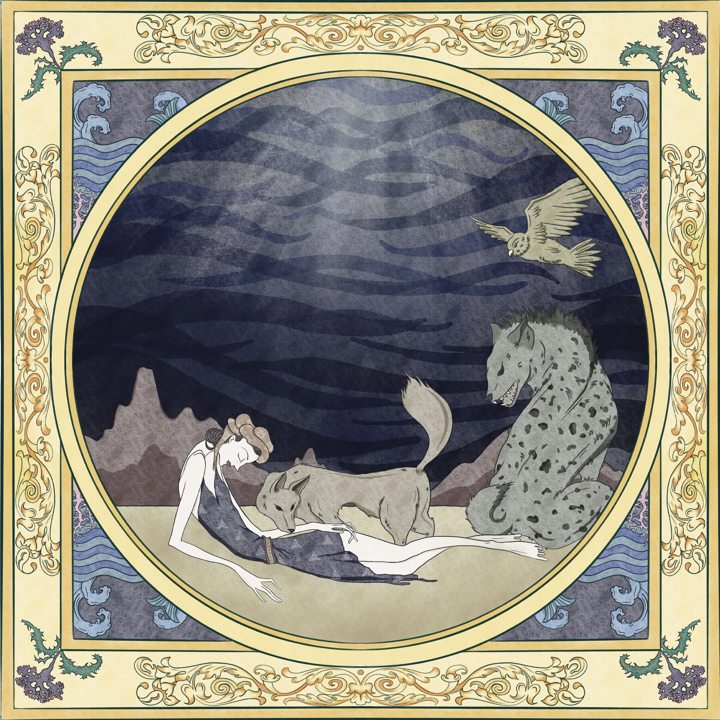 Silence
BY THOMAS HOOD

There is a silence where hath been no sound, 
   There is a silence where no sound may be, 
   In the cold grave—under the deep deep sea, 
Or in the wide desert where no life is found, 
Which hath been mute, and still must sle