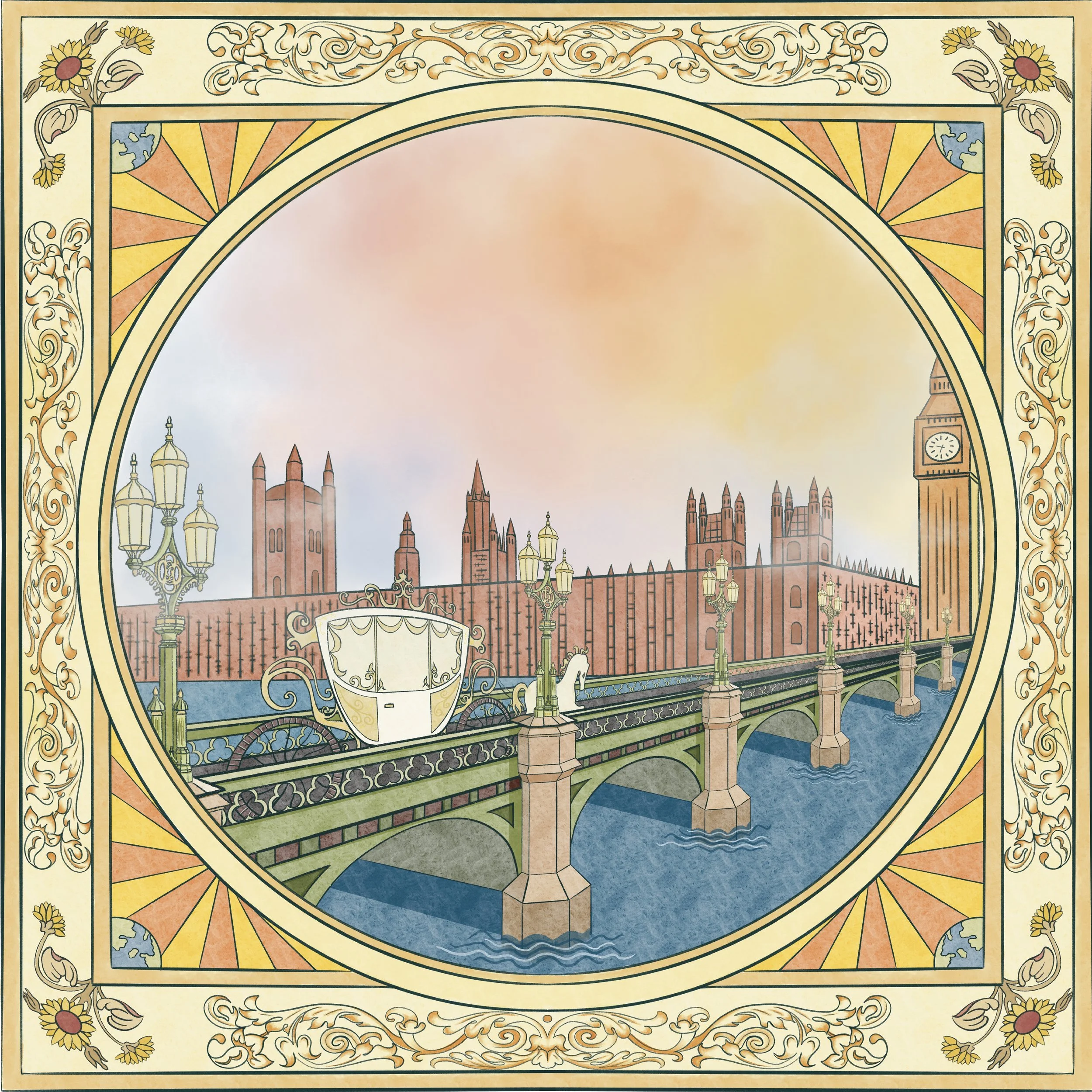 Composed upon Westminster Bridge, September 3, 1802
BY WILLIAM WORDSWORTH

Earth has not any thing to show more fair:
Dull would he be of soul who could pass by
A sight so touching in its majesty:
This City now doth, like a garment, wear
The beauty o