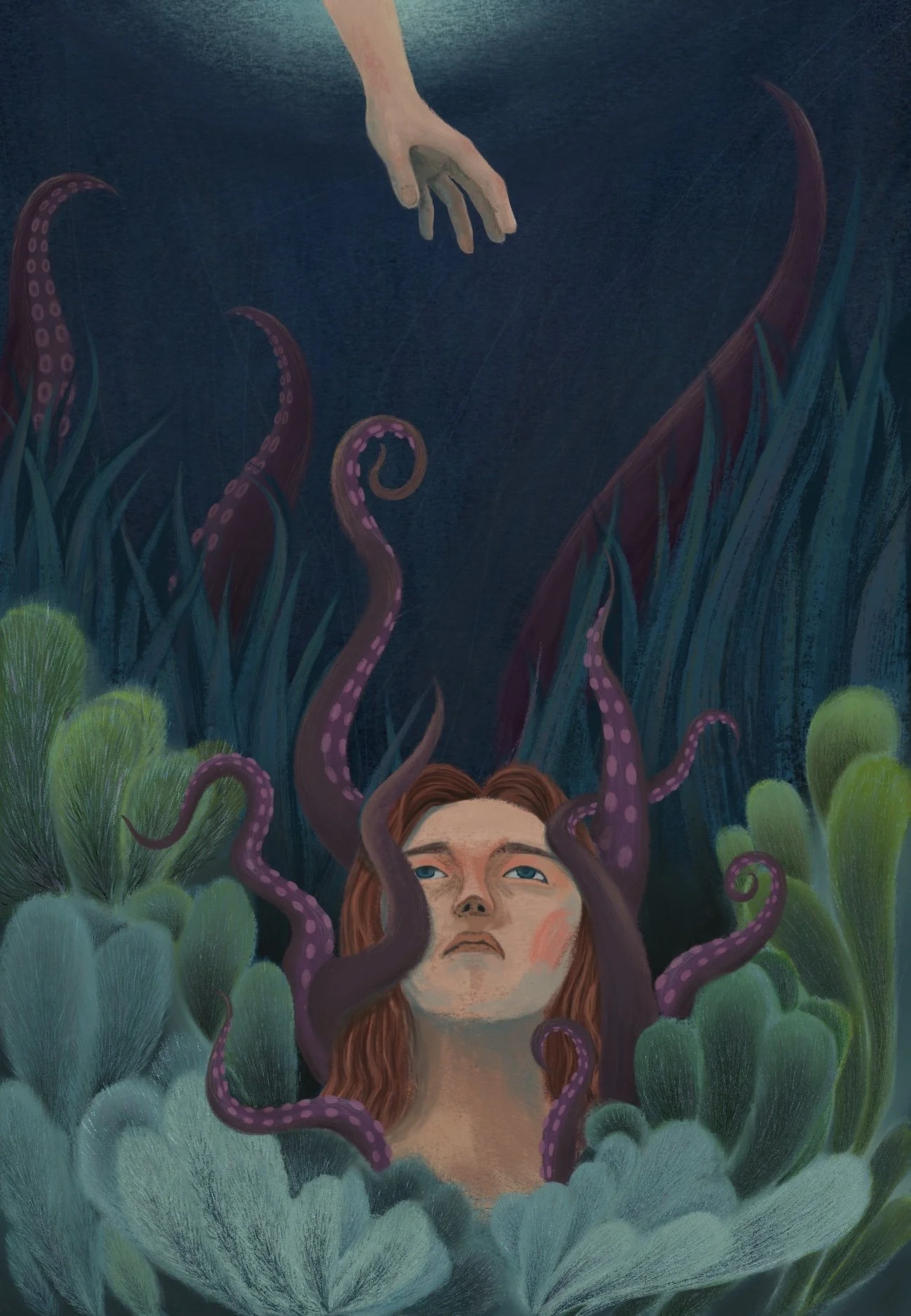 Deep-sea-phobia - digital illustration