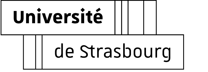 Logo de l'université de Strasbourg avec le texte en français.