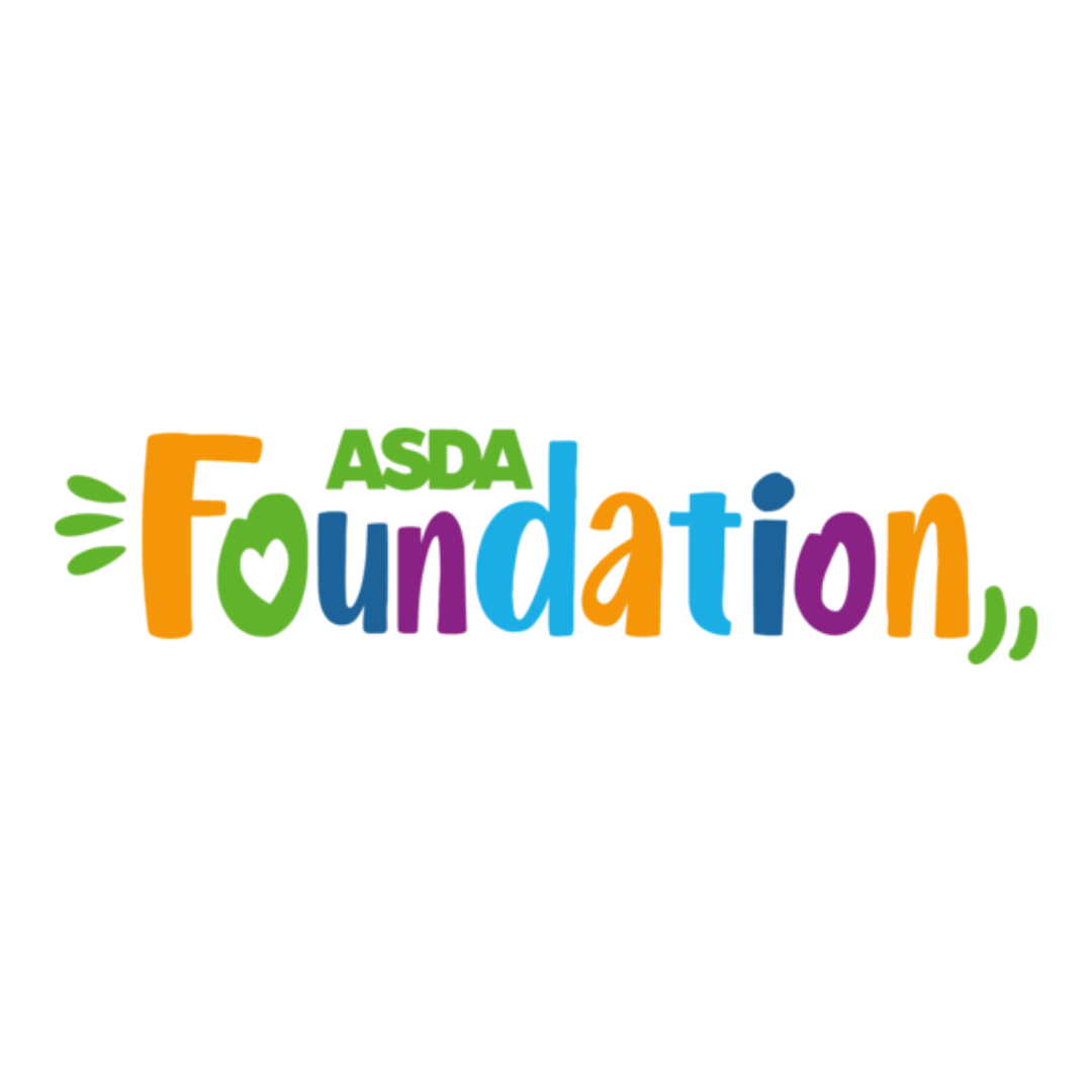 Colorful 3D text reading 'ASDA Foundation' on a black background.