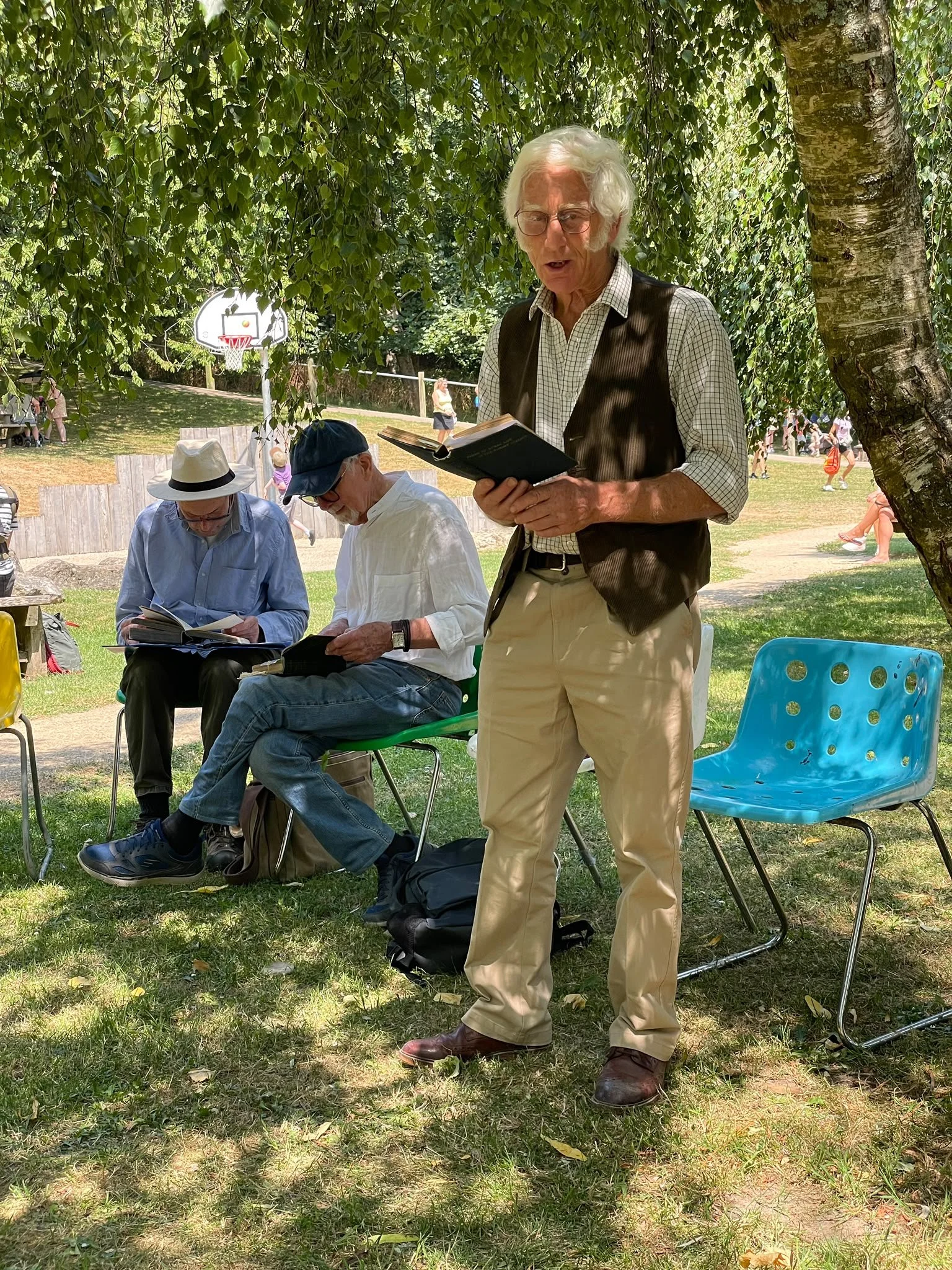 William Barnes Society reading Tokens and other poems at the Willow Weaving Workshop